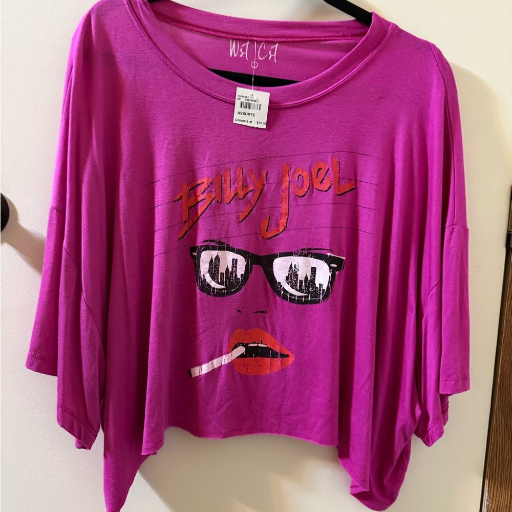 Billy Joel Graphic Pink Tee by Just USA